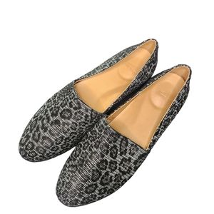 Dansko Larisa Black Gray Animal Print Slip on Flats Size 40